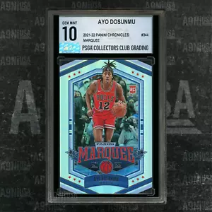 2021-22 Panini Chronicles Marquee #344 Ayo Dosunmu RC Chicago Bulls PSGA 10 - Picture 1 of 3
