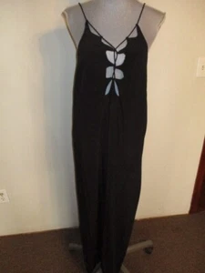 Honey Punch FAB! Open Hole Open Back Lace Up Maxi Dress in Black  Size Small - Picture 1 of 7