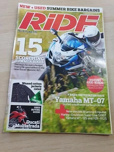 Ride Magazine September 2014 Ducati Multistrada 1200 MT-125 Yamaha MT-07 YZF-125 - Picture 1 of 6