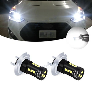 For Hyundai Elantra Santa Fe Sonata Veloster Kia Xenon White LED High Beam Bulbs - Picture 1 of 12