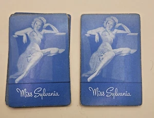 VINTAGE- 1947 PIN UP , MISS SYLVANIA –COMPLETE W/ JOKERS - Picture 1 of 8