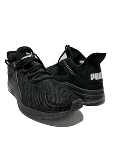 Zapatillas textiles Puma para hombre US 9.5 negras negras negras con cordones EXCELENTES - Imagen 1 de 12