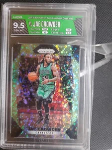 2017  Prizm Fast Break Neon Green #4/5 Jae Crowder #196 Cavilers Bucks HGA 9.5 - Picture 1 of 4