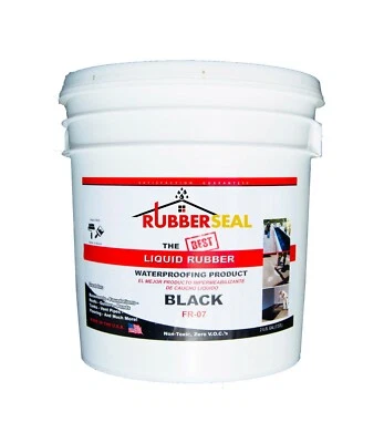 INFLOW SOLUTIONS Rubberseal Liquid Rubber Waterproofing Roll On Black 2 Gallon - New