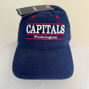 Washington Capitals Hat Mens Womens NHL Fanatics Adjustable Navy Blue Red White - Picture 1 of 8
