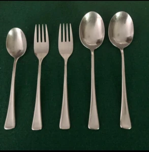 Towle Supreme Cutlery SUBLIME Stainless 2 Salad Forks/2 Soup Spoon/1 Teaspoon - Picture 1 of 2