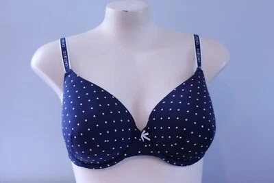 Cacique Lightly Lined Underwire Navy T-shirt Bra Size 38DD - Image 1 of 4