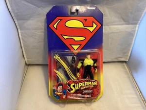 KENNER SUPERMAN MAN OF STEEL CONDUIT CARDER FIGURE NEVER OPENED MIB 1996 - Picture 1 of 10