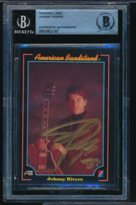 1993 Collect-A-Card American Bandstand Johnny Rivers #55 signed auto BAS BECKETT