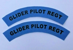 British Army GLIDER PILOT REGT  patches a pair.SCREEN PRINTED 2 patches - Picture 1 of 2