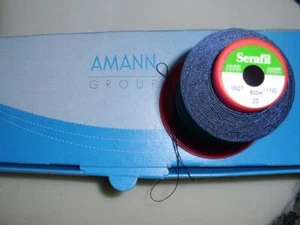 Serafil AMANN 20 er Faden FB 825  600 Meter Nähgarn Reißfest Blau - Bild 1 von 1