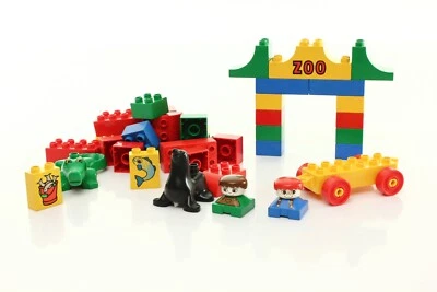 Lego DUPLO Basic Set 2372 Zoo Eimer Vintage selten sehr gut 1993 - Bild 1 von 3