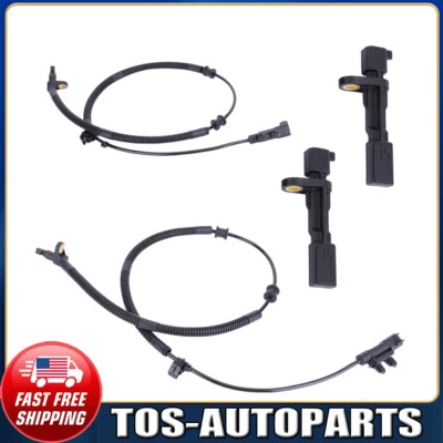 4x Sensor de velocidad de rueda ABS delantero y trasero para Dodge Nitro 07-11 Jeep Liberty 08-12 Foto 1 de 4