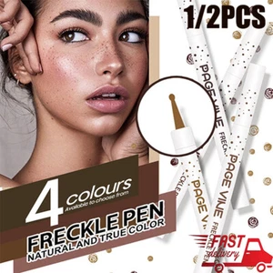 1/2PCS Faux Freckle Pen Natural Waterproof Longlasting Soft Dot Sunkissed Skin @ - Picture 1 of 17