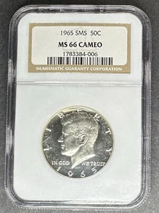 1965 SMS Kennedy Half Dollar NGC MS-66 Cameo, Buy 3 Items, Get $5 Off!! - Picture 1 of 2
