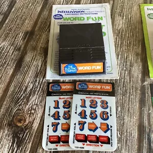 INTELLIVISION WORD FUN CARTRIDGE TESTED & WORKING GAME - Picture 1 of 4