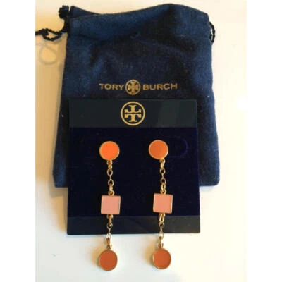 Tory Burch  Orange Long Earrings JPN Limited Collection Goods Accessory - Image 1 of 4