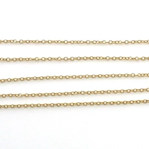 1/20 catena cavo 2 mm riempita oro 14K - incompiuta - sfusa al piede - Foto 1 di 4