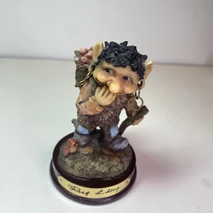 Vintage Troll Figurine Kid With Stick 1999 by Rolf Lidberg RBA 850 #9999-8950 - Picture 1 of 5
