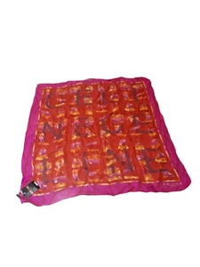 Celine Paris Schal 100% transparente Seide Made in Italy Vintage Etikett Stiefel & Taschen - Bild 1 von 5