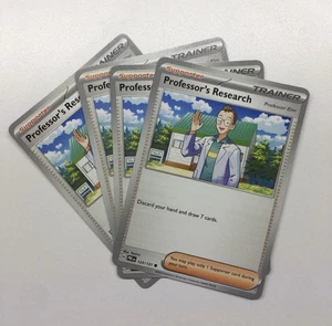 4x Professor's Research 123/131 - Play Set - Prismatic Evolutions - NM - Picture 1 of 2