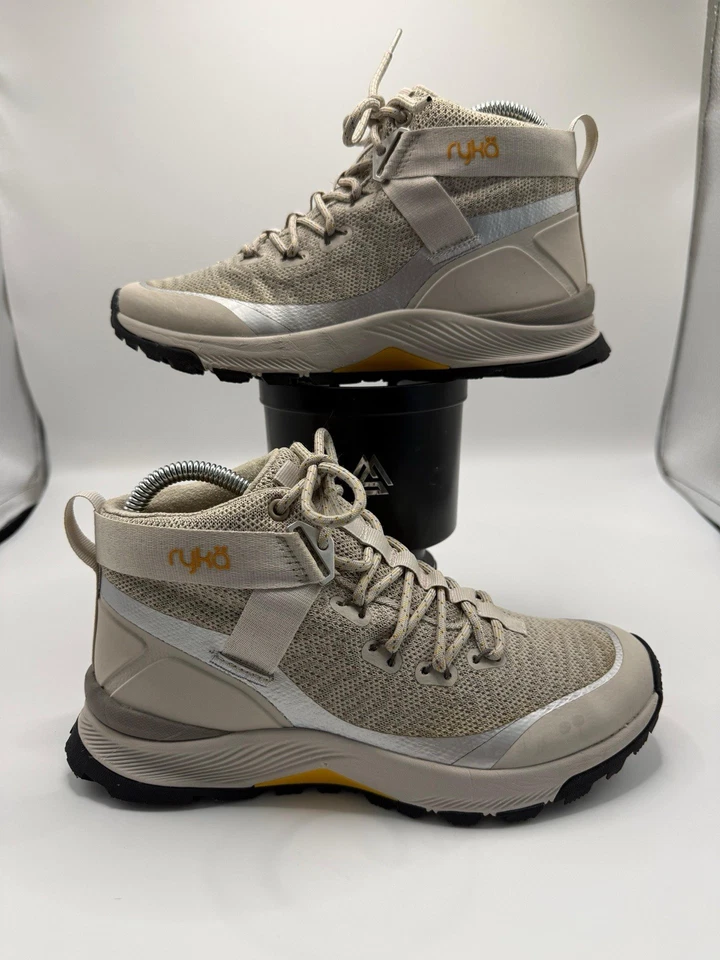 Ryka Trailhead Mid Women’s Hiking Boots Size 6.5M Beige Gray Trail Shoes - Image 1 of 4