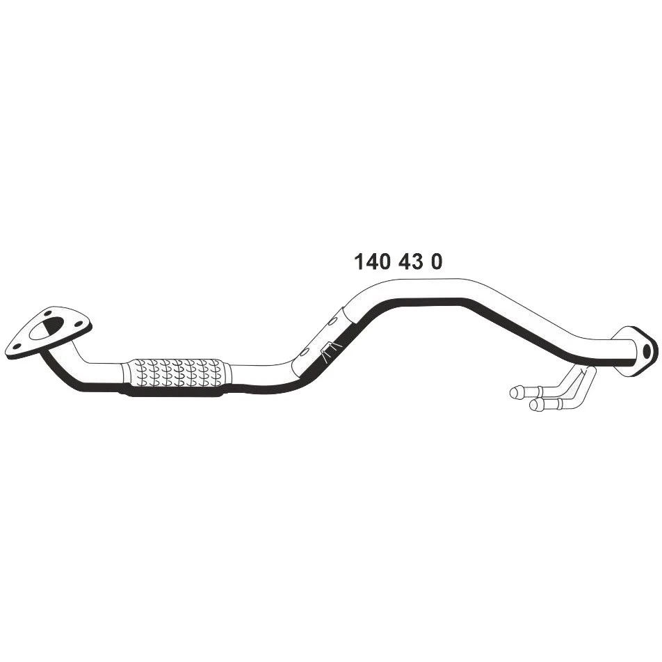 ERNST 140430 Tubo de escape para VW GOLF VI (5K1) Golf V Hatchback (1K1) - Imagen 1 de 4