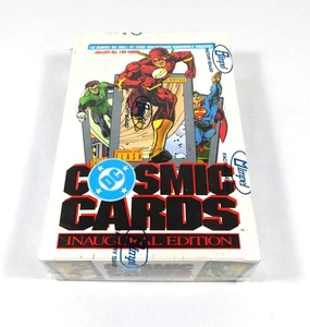 Impel DC Cosmic Cards 1991 caja inaugural de tarjetas coleccionables sellada (36 paquetes) - Imagen 1 de 2