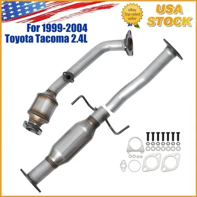 Catalytic Converter Set for 1999 2000 2002 2003 2004 Toyota Tacoma Front & Rear Foto 1 de 4