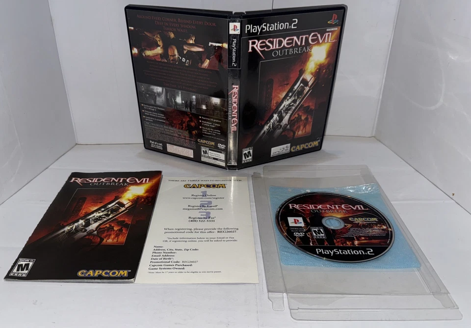 Resident Evil Outbreak The Essentials Sony PS2 CIB w/ Manual & Reg. Card Read - Image 1 of 4