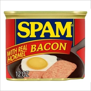 NUEVO Hormel Spam Bacon 12 OZ Lata Hola Hawaiano - Imagen 1 de 2
