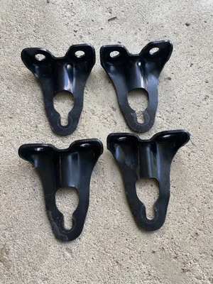 2018-2022 Jeep Wrangler JL Front Bumper Tow Hook Reinforcement Bracket set 4 OEM - Image 1 of 2