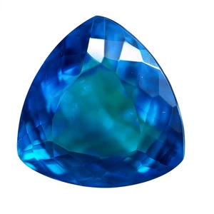 Lab Created 63 Kt Blauer Saphir ZERTIFIZIERT Billionenschliff Edelstein Koste... - Bild 1 von 6