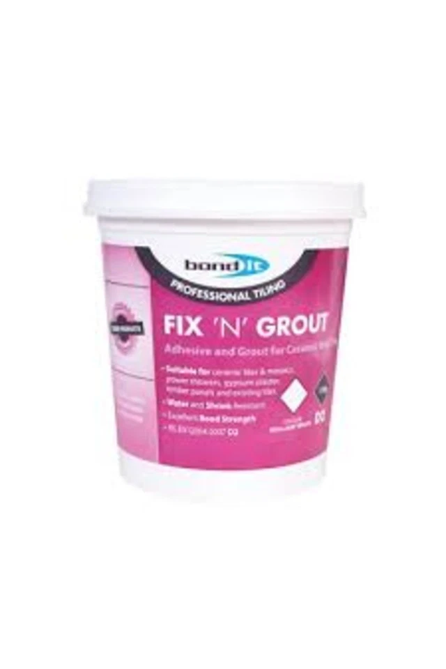 Adhesivo para azulejos Bond It Fix N Grout Ready Mix blanco brillante 1,5 kg Foto 1 de 1