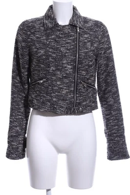 VILA Chaqueta corta Mujeres Chaqueta Talla EU 38 negro-gris claro look casual - Imagen 1 de 4