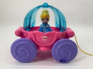 Disney Cinderella Baby Princess Musical Carriage Pull Along Toy Fisher Price - Picture 1 of 8