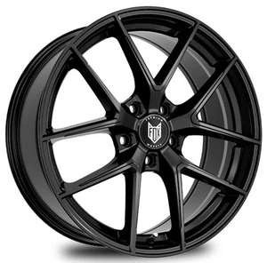 Alloy Wheels 17" Fox FX5 Black Gloss For Toyota Mark X ZiO 07-19 - Picture 1 of 1