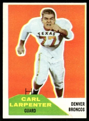 1960 Fleer #60 Carl Larpenter - Image 1 of 2
