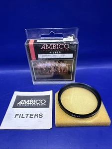 NOS Vintage 52mm  Starburst 6 PT Point Double Rotating Ring Filter Ambico - Picture 1 of 5