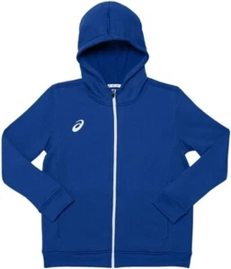 ASICS unisex-child Youth French Terry Full Zip Hoodie Team Royal Size Large - Picture 1 of 1