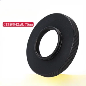 C-Mount Stecker auf M42X0,75mm T2 Buchse Adapterring C-42mm C-T2 F Teleskop Kamera - Bild 1 von 12