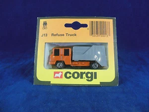 Camión de basura Corgi Juniors No J13 S&D 1984 cabina naranja y carrocería gris - Imagen 1 de 1