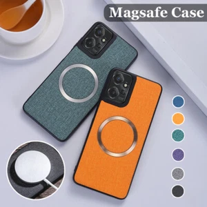 Funda de cuero de tela magnética para Motorola Moto G14/G34 G Power/G Stylus2024 - Imagen 1 de 17