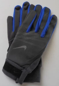 Nike Elite Storm Fit Run Gloves Women Midnight Fog/Treasure Blue XS - Picture 1 of 8