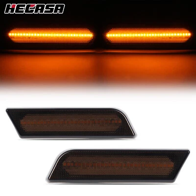 Luces LED delanteras ámbar laterales 2 piezas para Ford Transit Connect 2010-2013 humo Foto 1 de 4