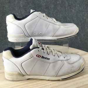 Dexter Shoes Womens 11 M Bowling Sneakers White Leather Round Toe Lace Up Low - Picture 1 of 16