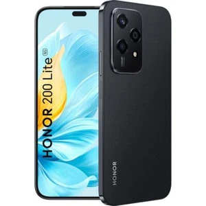 HONOR 200 Lite 5G, 256GB, 8GB RAM, Dual SIM, Midnight Black, Selfie Light-50MP - Picture 1 of 10