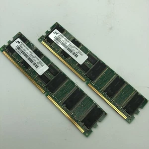MICRON 512MB Total (2 x 256mb) DDR PC 2100 ECC Memory 266mhz 32mx72 SDRAM 2pcs - Picture 1 of 7