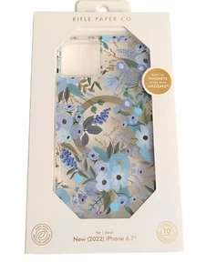 Y5. Rifle Paper Co. Series Case MagSafe for iPhone 15/14 Plus -Garden Party Blue - Photo 1 sur 3