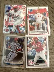 Aristides Aquino 2020 Topps Chrome RC Rookie Lot! 4 Cards Bowman, Donruss, GQ - Picture 1 of 2